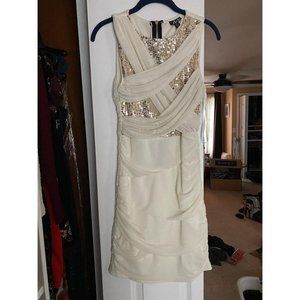 NEW Cream and Sequin Cocktail Dress (deb)